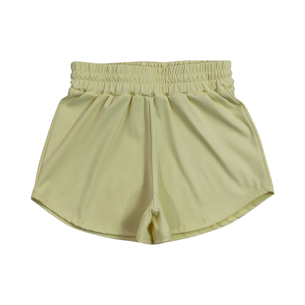 Summer Yellow Girls sports Active shorts SS0899