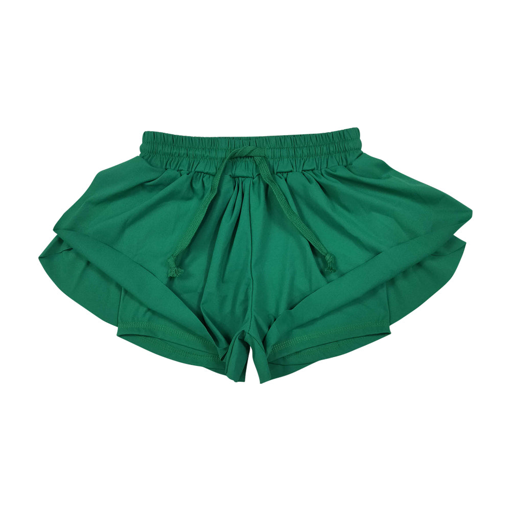 Soild Green Girls shorts SS0938