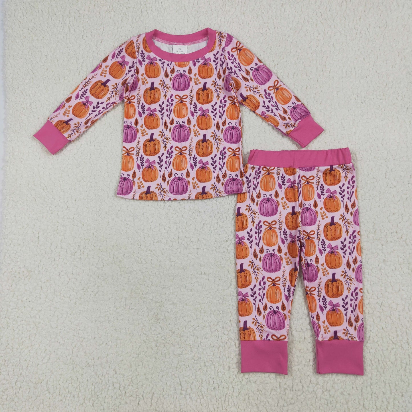 Halloween orange pumpkin floral PajGLP2415