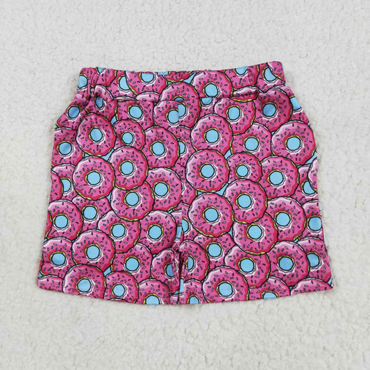 pink blue doughnut summer girl shorts SS0632