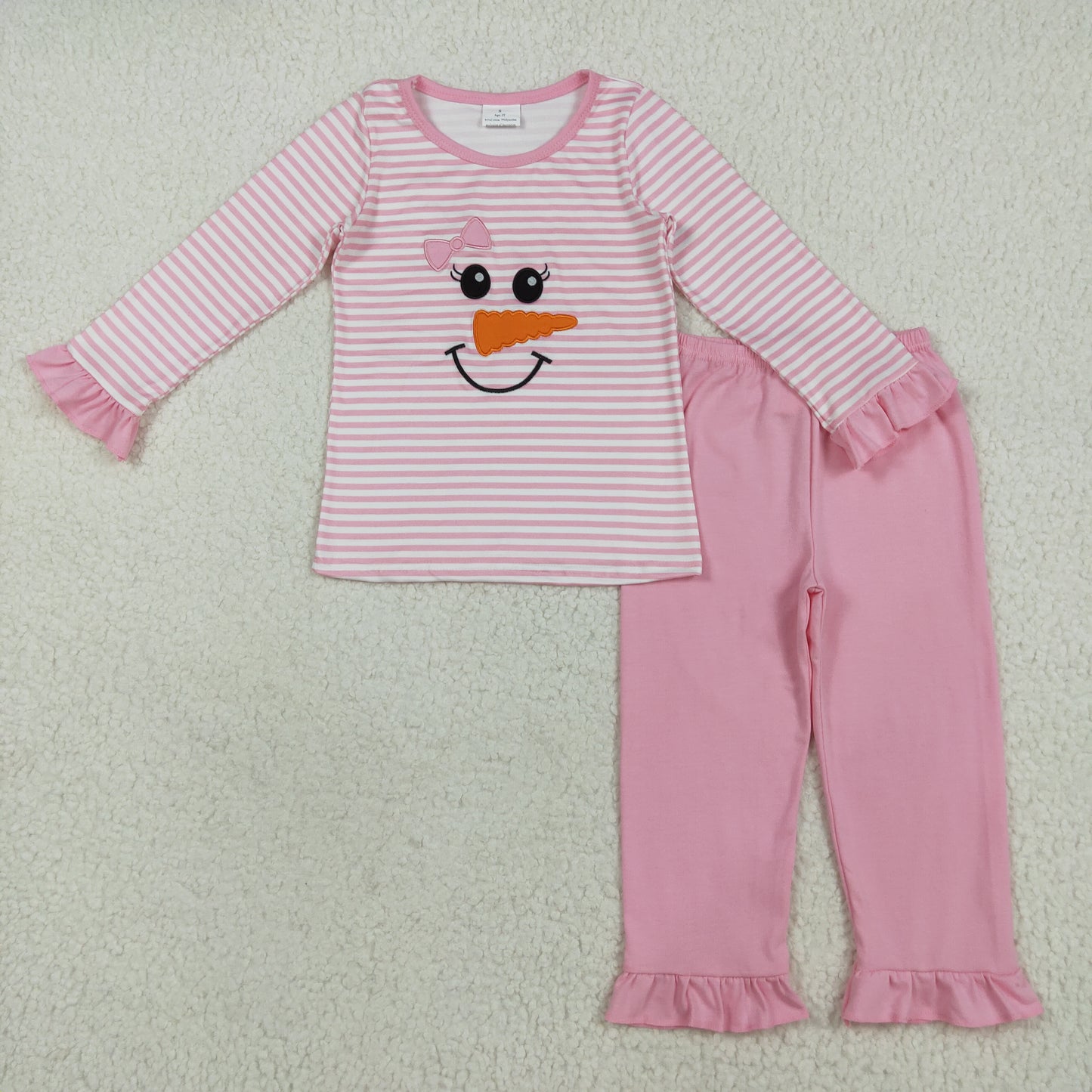 pink snowman embroidery long sleeve Paj GLP2520