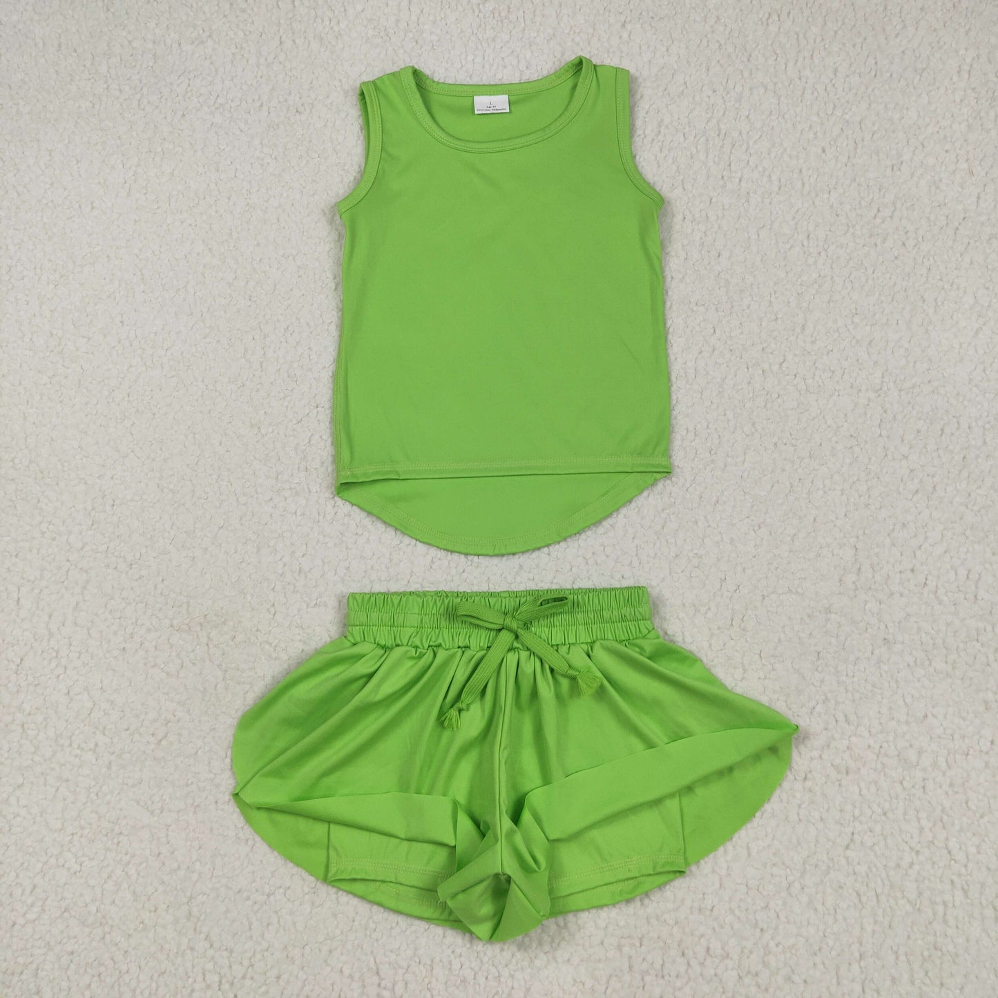 grass green yoga girl Sleeveless set GSSO2503