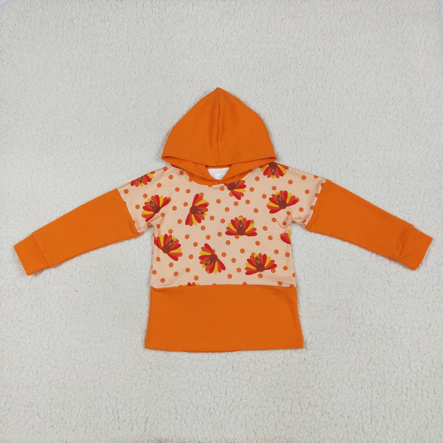 Thanksgiving turkey Long sleeve orange top