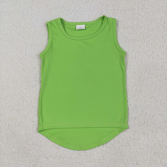 Grass green girl yoga vest GT0985