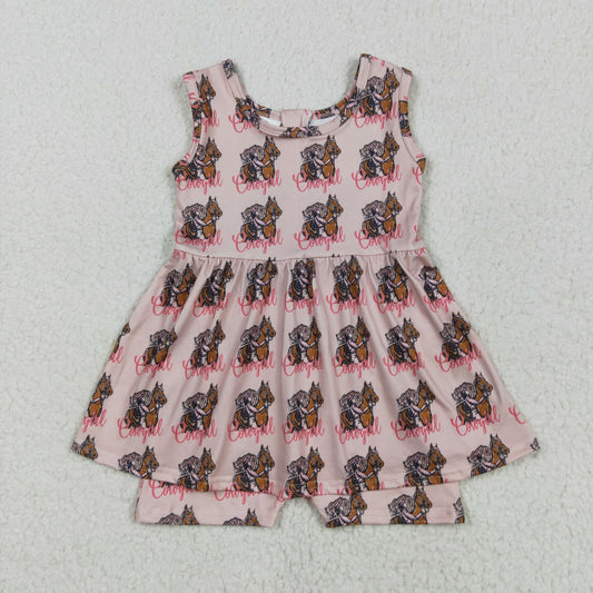cowgirl pink sleeveless Baby Romper
