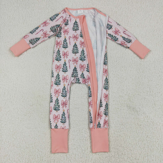 Christmas trees bows Print Baby Romper LR2283