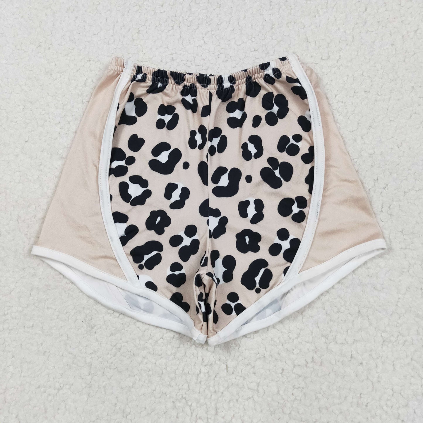 Black leopard khaki Kids Short SS0526