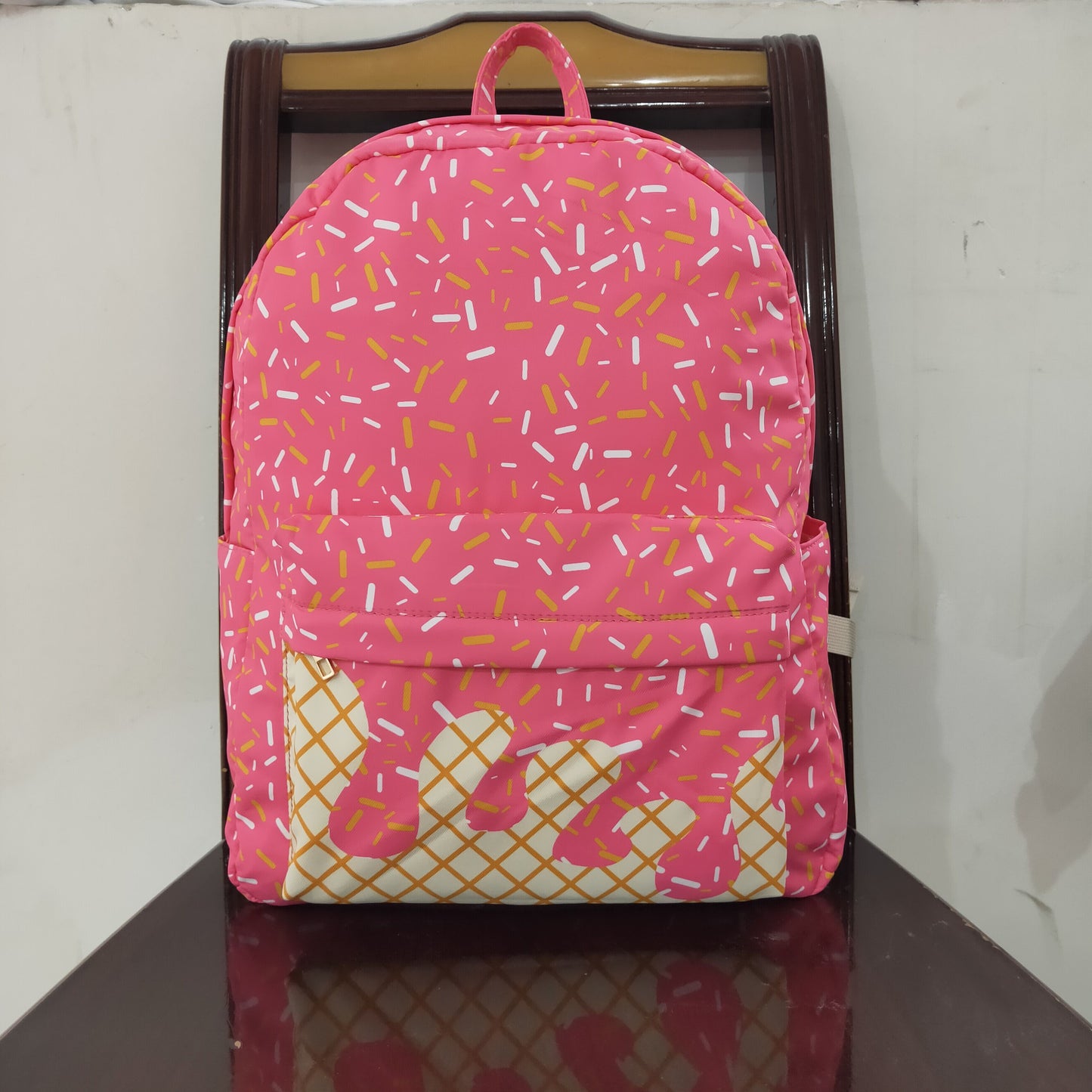 hot pink Print backpack BA0300