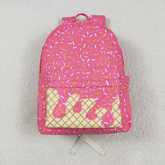 hot pink Print backpack BA0300