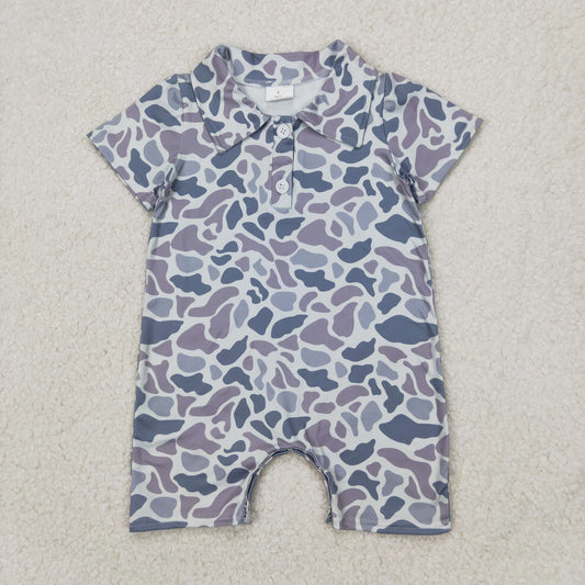 Camo Short Sleeve Baby RomperSR2973