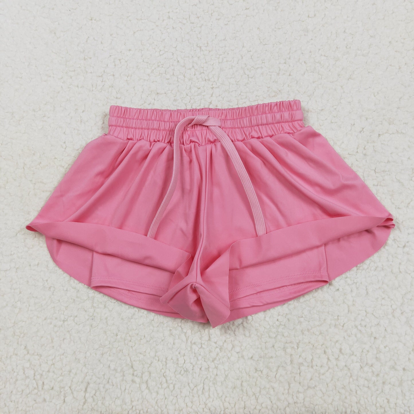 pink solid Kids yoga Short SS0546