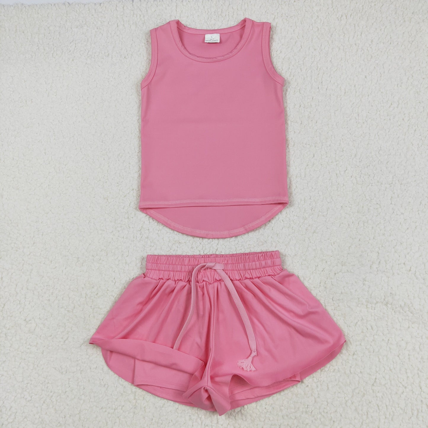 pink yoga girl Sleeveless set GSSO2501