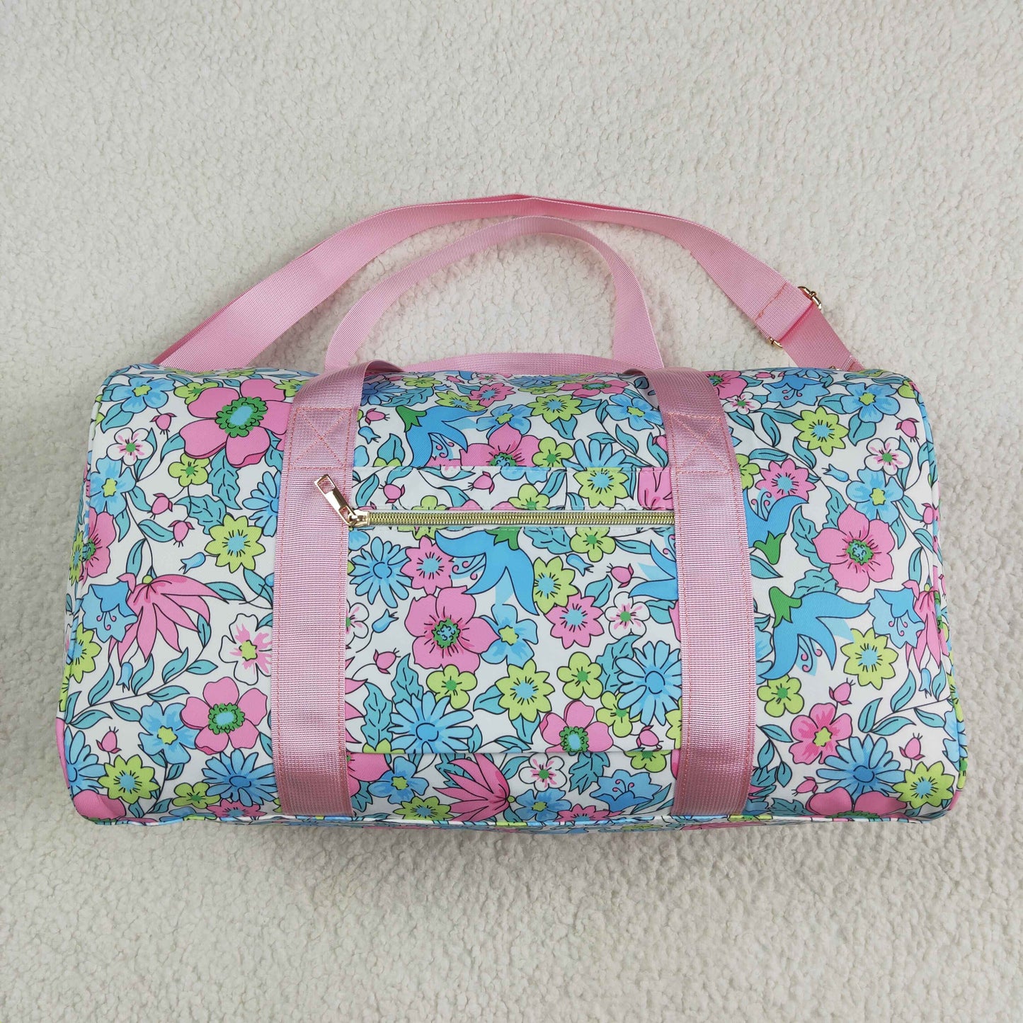 Flowers Leaves pink Lace Gym bag