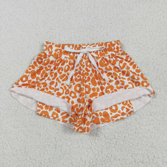 orange leopard shorts SS0584