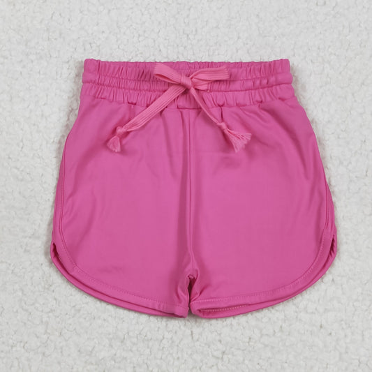 hot pink Kids yoga Short
