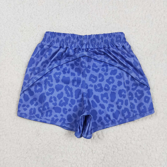 Grey leopard Kids yoga Short