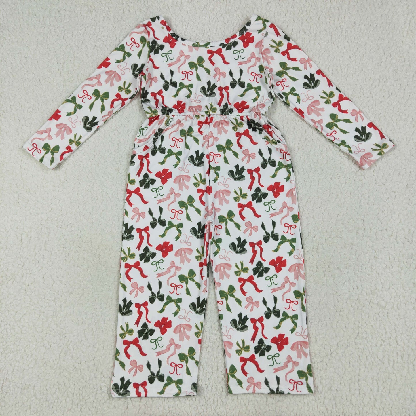 Christmas bows Girls Jumpsuit LR2192