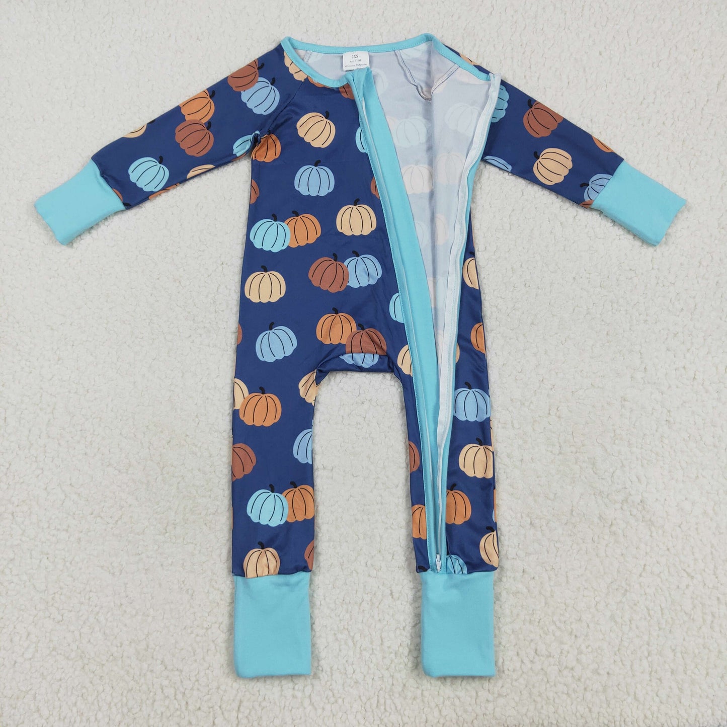 Pumpkin print Baby RomperLR2364