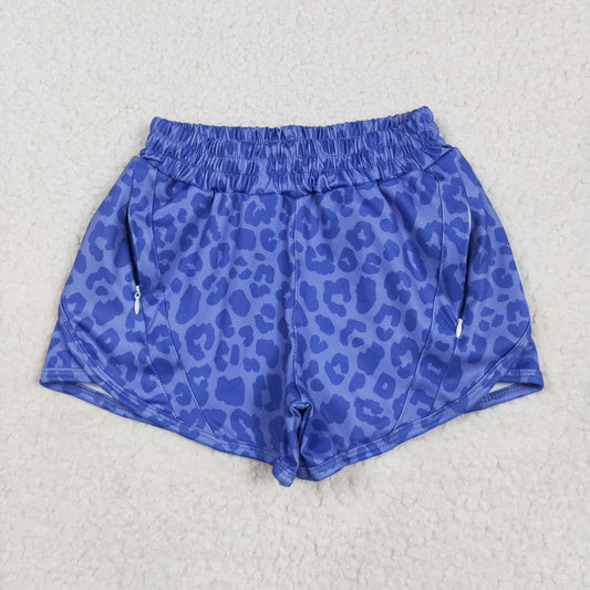 Grey leopard Kids yoga Short