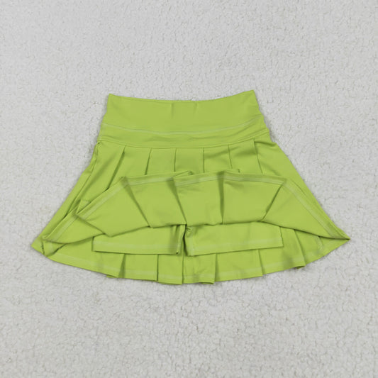 Light green solid Kids yoga Short GLK0081