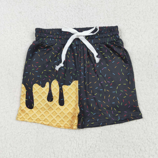 Black ice sprinkle print shorts SS0624