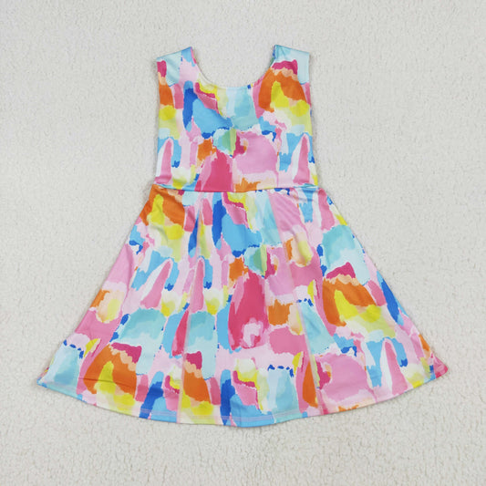 colorful yoga sleeveless print girl setGSD2629