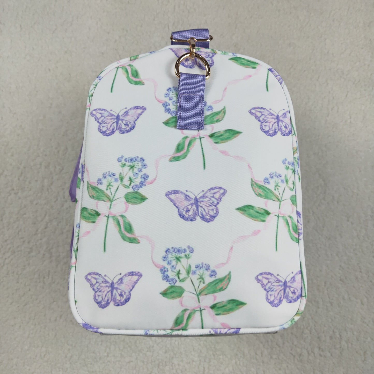 Purple Flowers Lace Gym bag