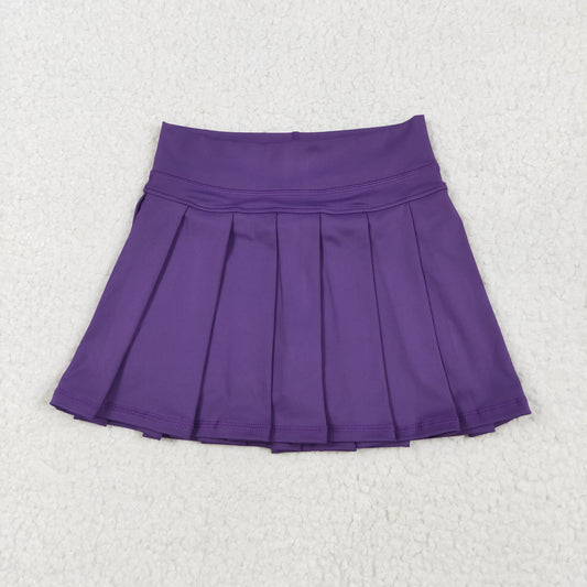 purple solid Kids yoga Short GLK0086