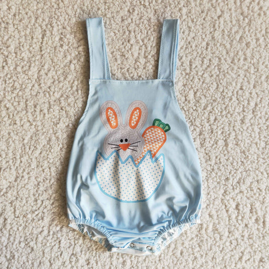 easter blue baby boys romper