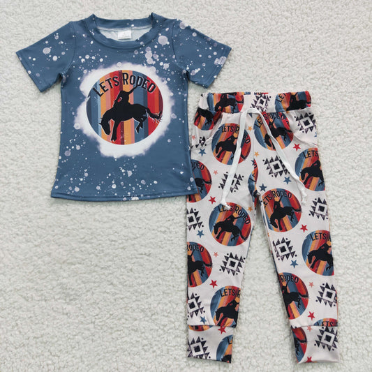 Western Horse Pants Boy Set