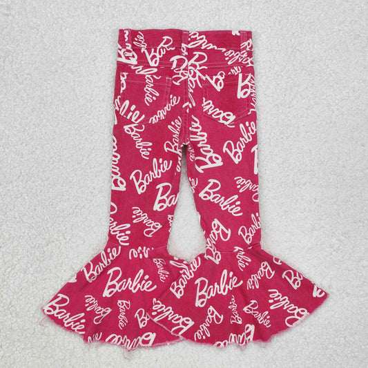 Hot pink letter Bell Jeans