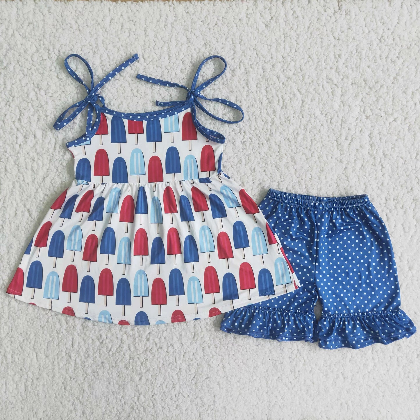July 4th Blue Ice Cream summer set