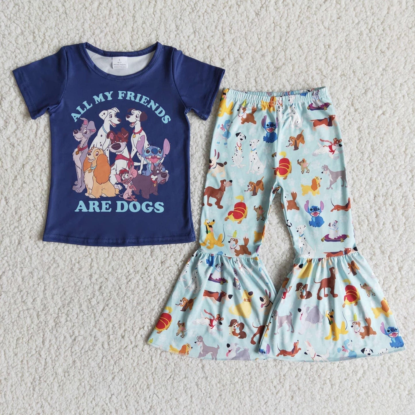 Blue Cartoon Girls Outfits