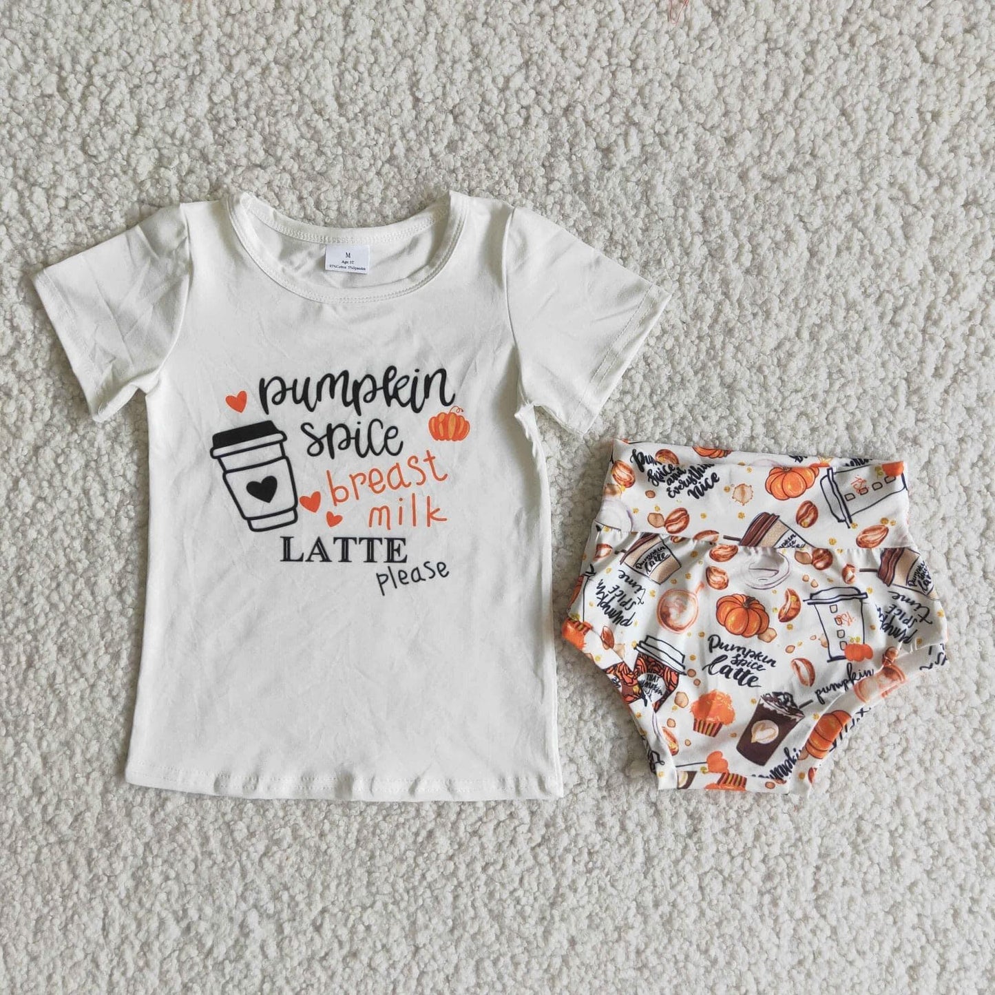 Pumpkin Girl's Bummies Set