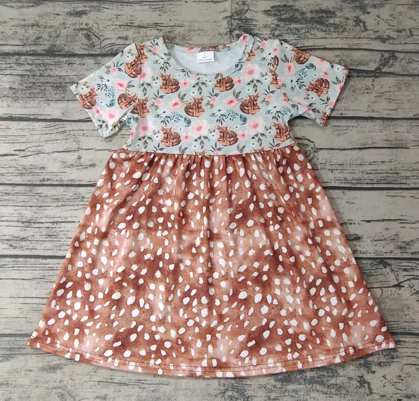 Summer Leopard Deer Girl Skirt