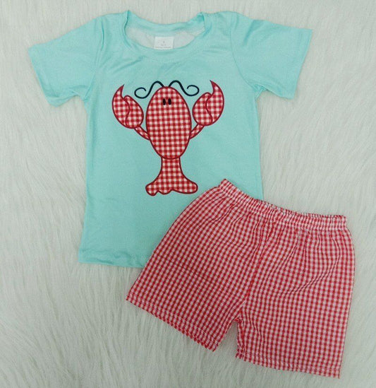 Boy set summer lobster short sleeve
