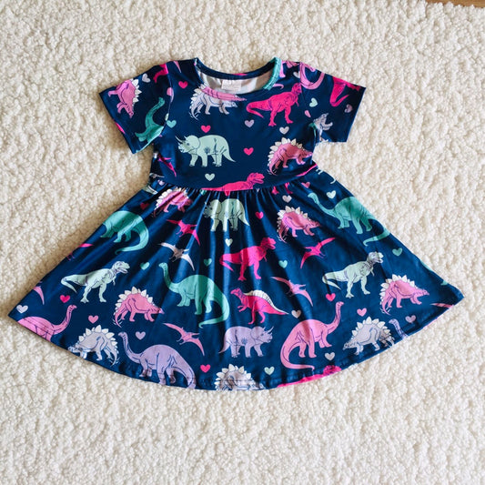 blue Dinosaur dress