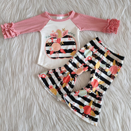 Halloween Boutique stripe pink bell outfits