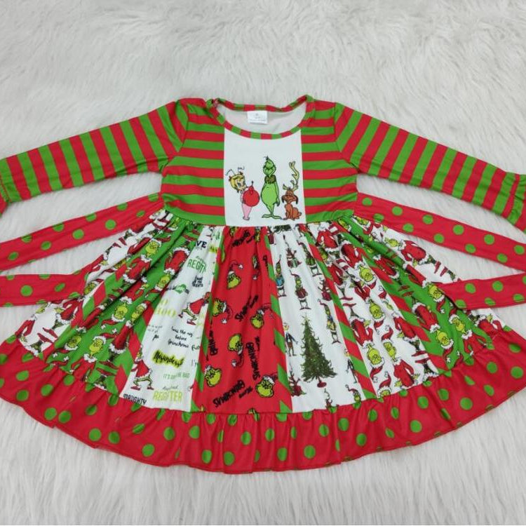 Christmas Twirl Dress Boutique girls dress