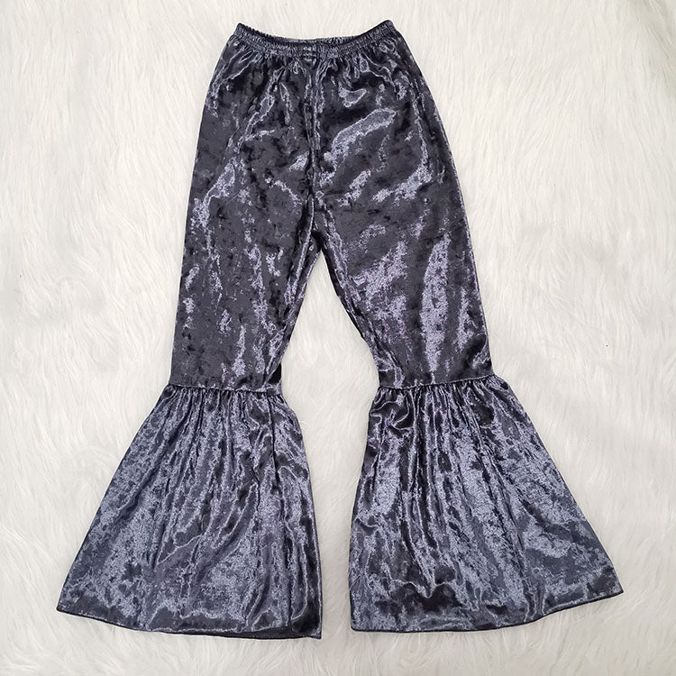 Grey Velvet bell pants