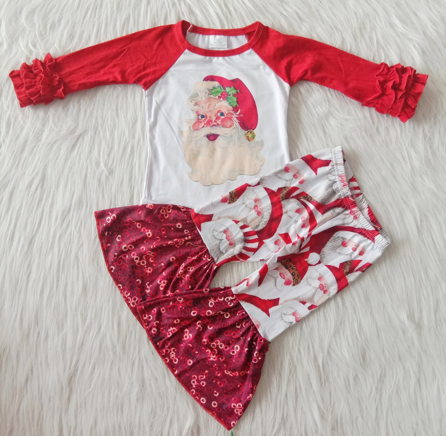 fall outfits Boutique Santa Claus set