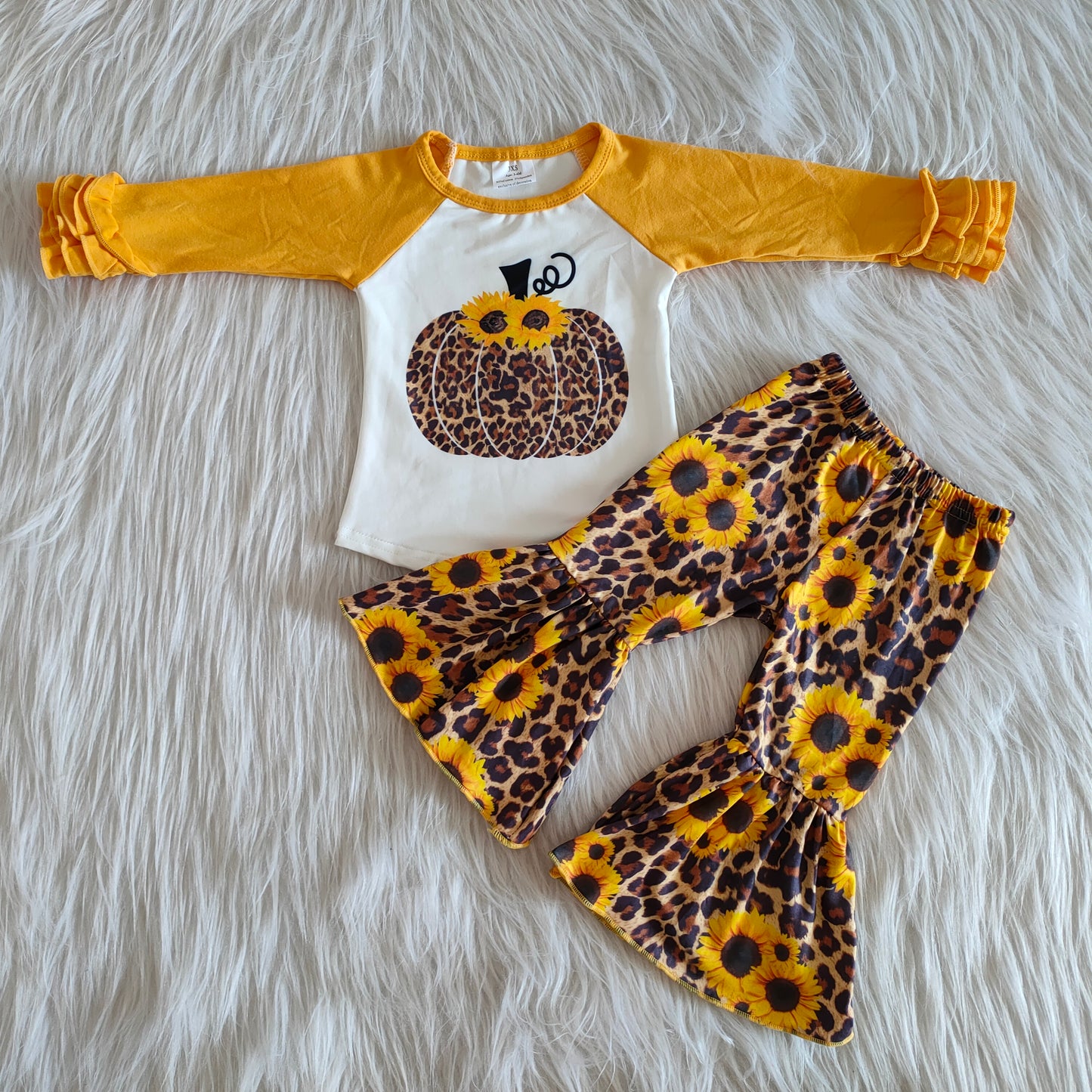 new design Halloween Boutique pumpkin yellow outfits