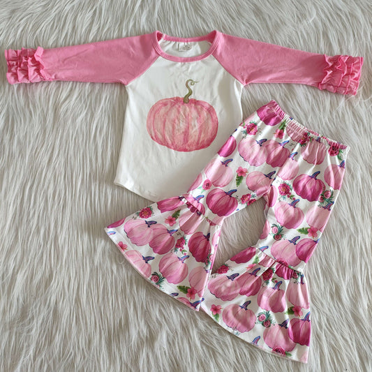 new design Halloween Boutique pumpkin pink outfits