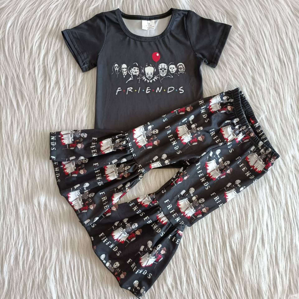 new design black pumpkin Boutique set