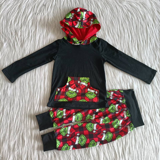 Christmas red and greenboy Jogger Outfit