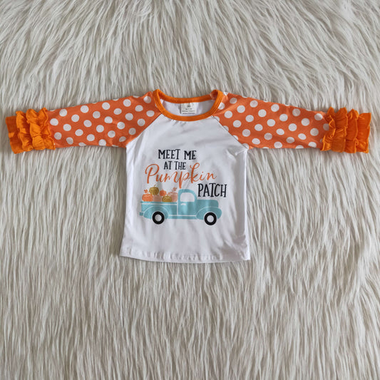 Halloween Girls boutique Pumpkin top