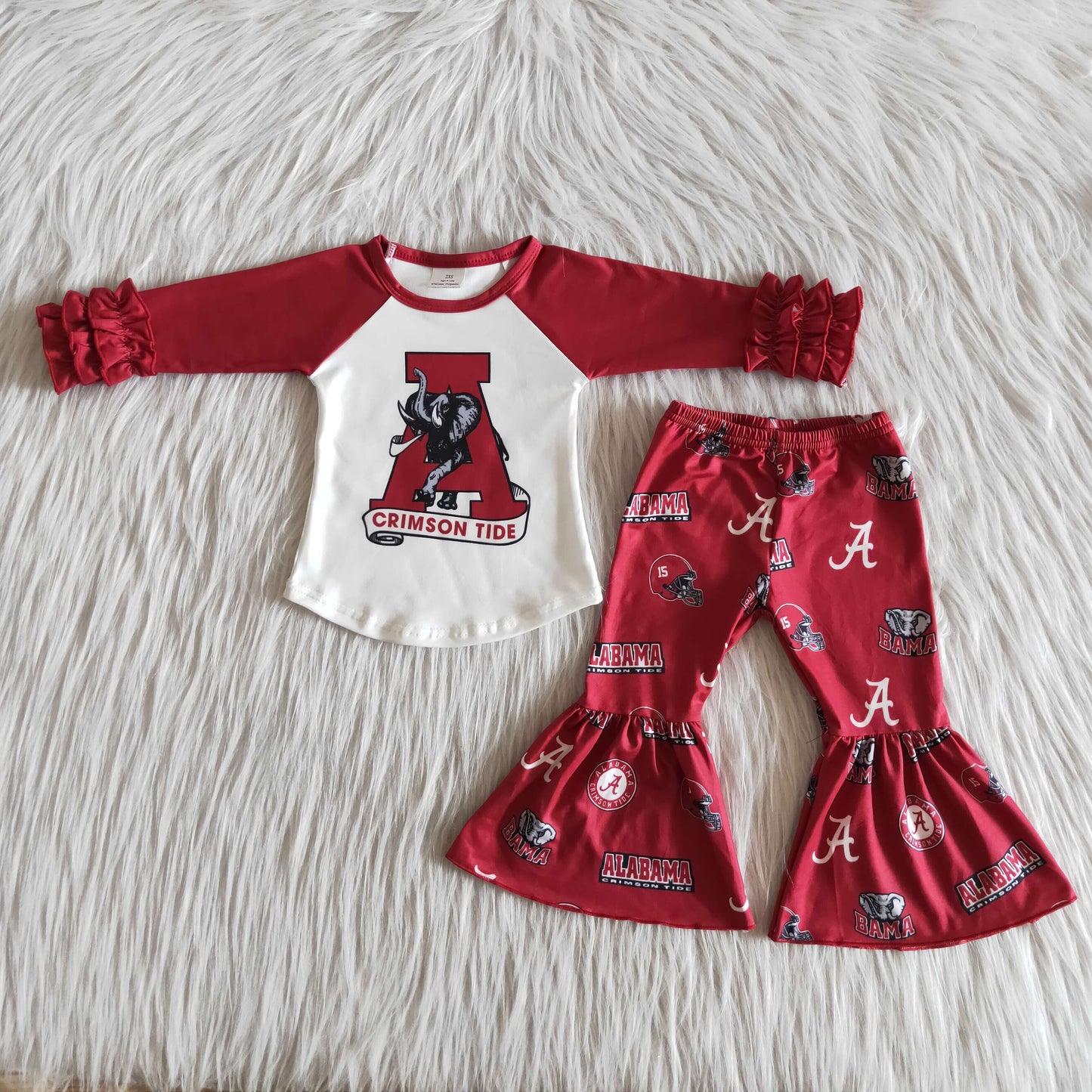red girl suit