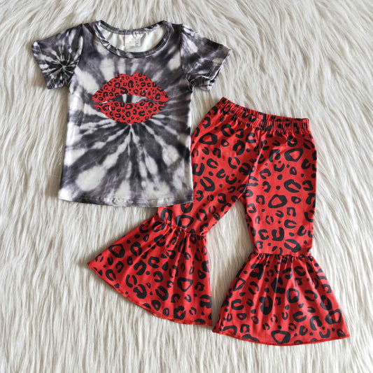 Red leopard Boutique girl outfits