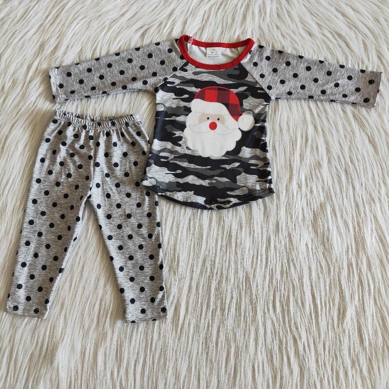 girls Christmas Camouflage Boutique Pajamas