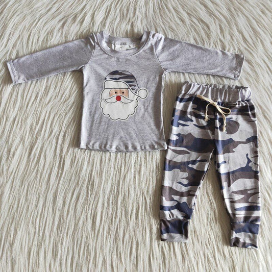 boy Christmas Camouflage Boutique Pajamas